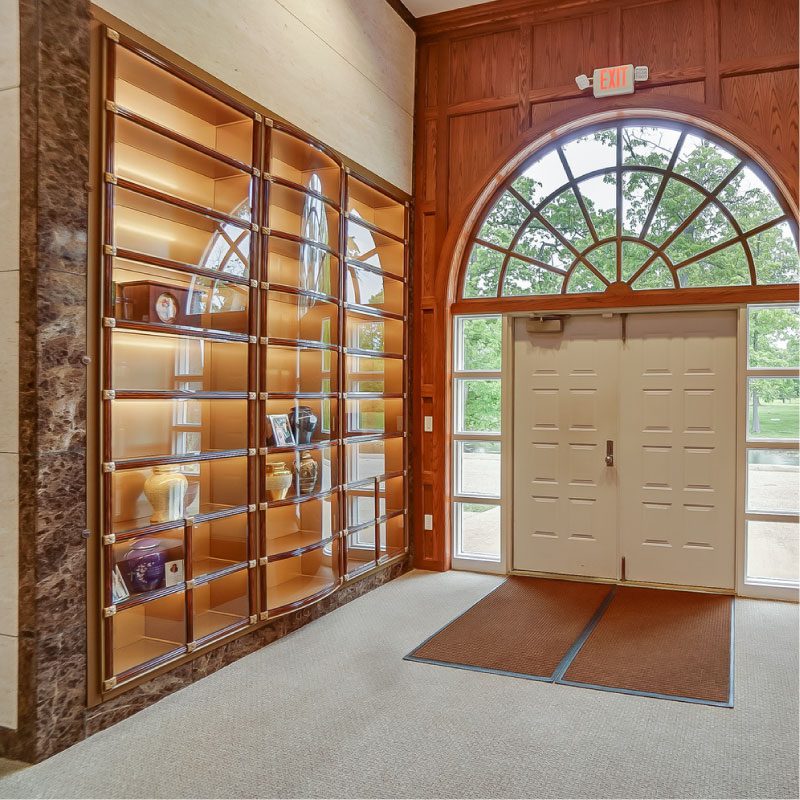 photo of the Glass Front Niches
