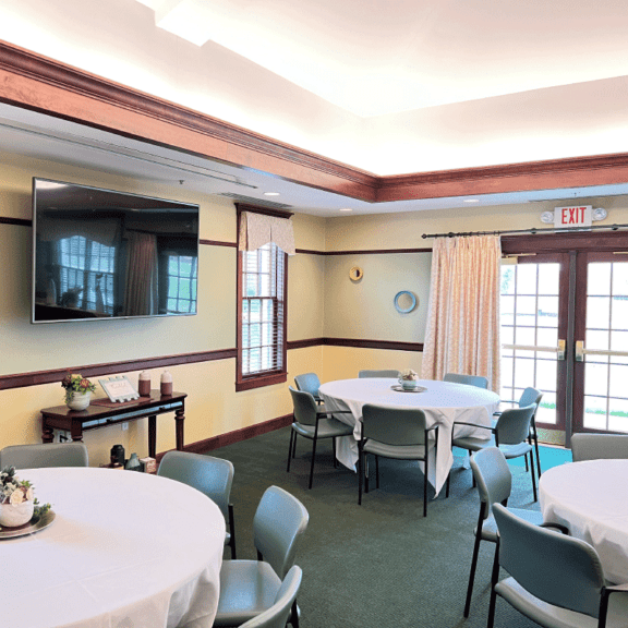 photo of the inside of the Community Center