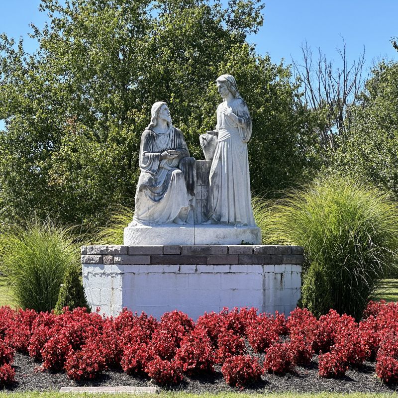 August photo by Allen Wietlisbach of a statue
