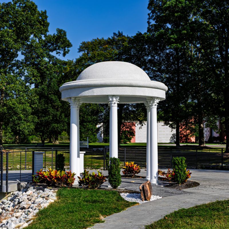 September photo by Dianne Maxfield if a gazebo